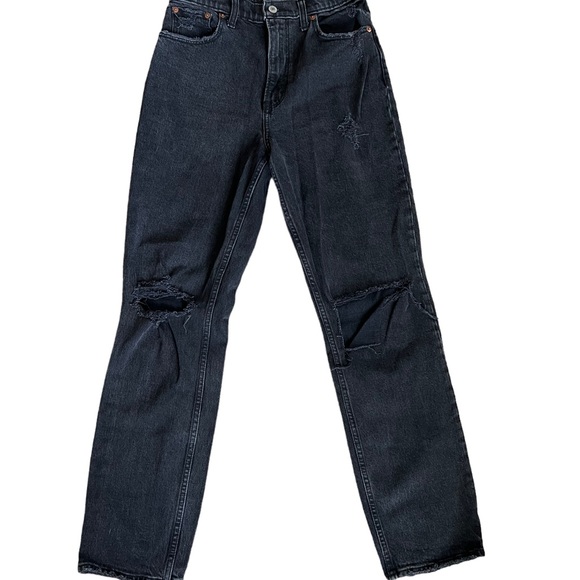 Abercrombie & Fitch Curve Love Ultra High Rise 90s Straight Jean - Picture 9 of 14
